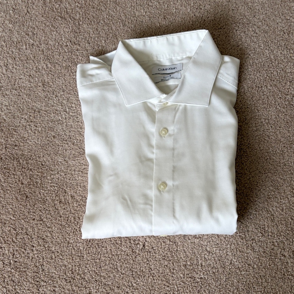 Calvin Klein Men’s White Dress Shirt